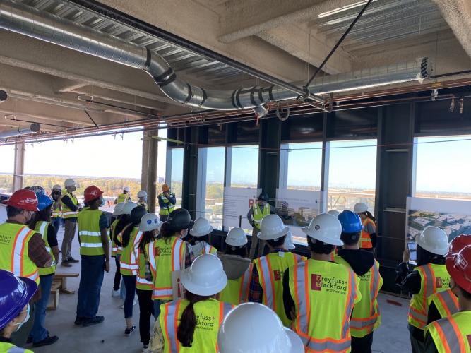 Create students, parents, and mentors visited Richards complex 